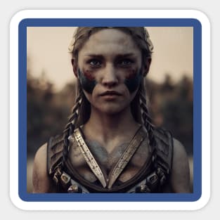 Viking Shield Maiden Sticker